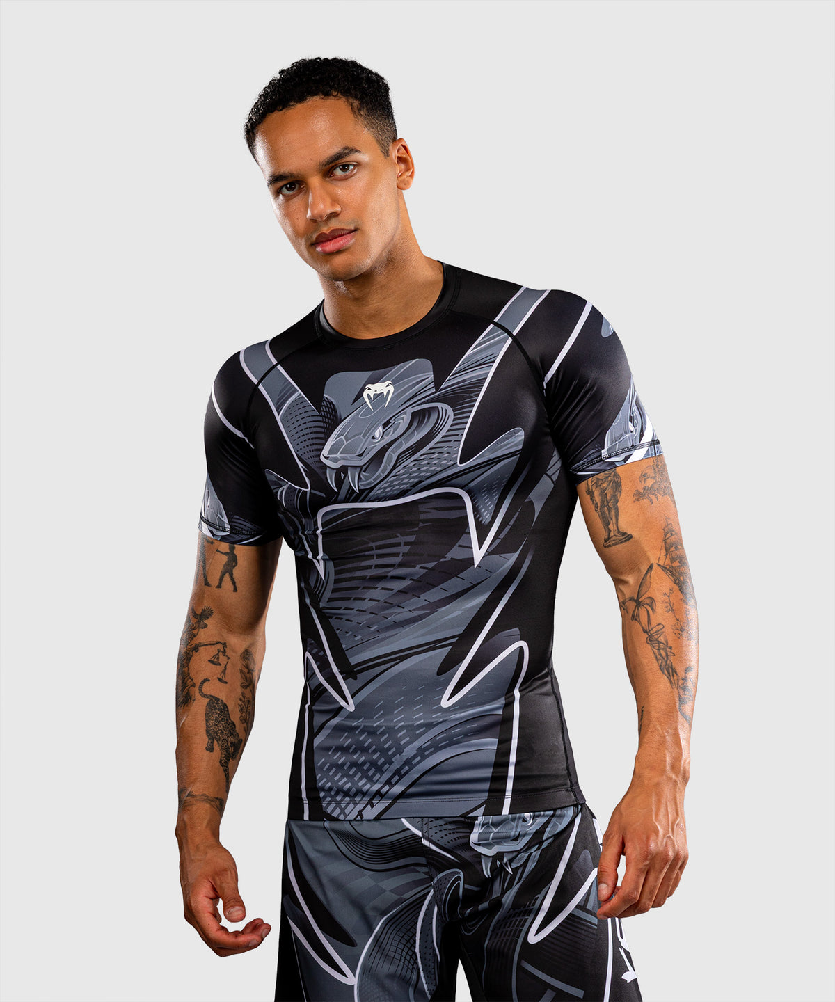 Venum Crimson Viper 2.0 Rashguard de manga corta - Negro/Gris
