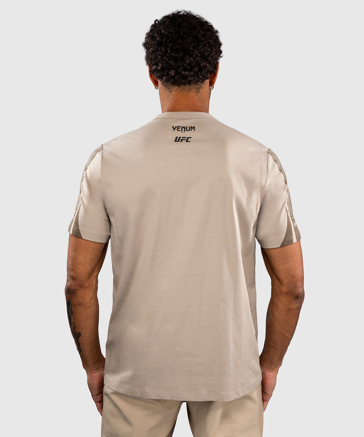 T-shirt à Manches Courtes pour Homme Venum UFC Unity by Venum Authentic Fight Week - Sable