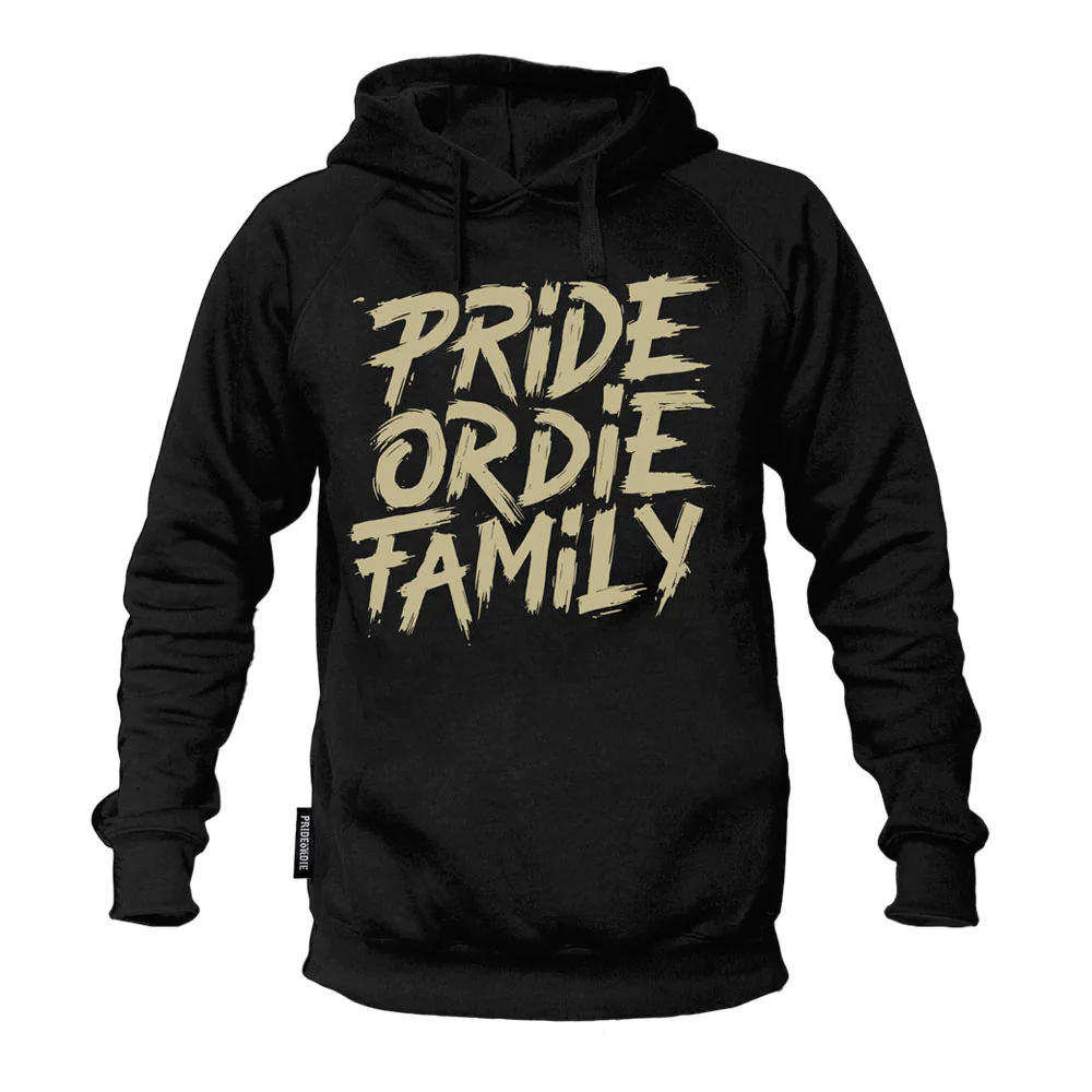 Sweatshirt À Capuche Pride Or Die Family V.2 - Noir
