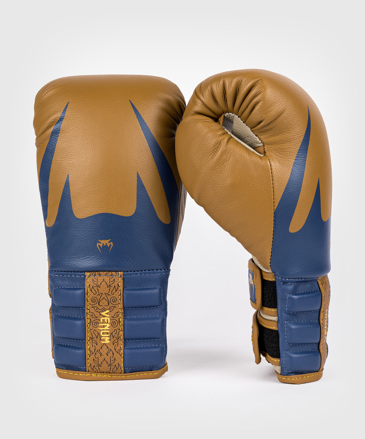Venum Reverso Boxing Gloves - Camel/Royal Blue