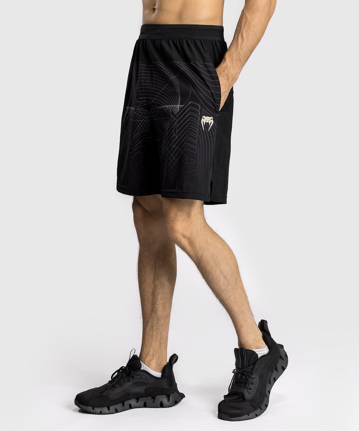 Venum G-Fit Air Pantalones Cortos de Entrenamiento para Hombre - deep Black/desert Sand