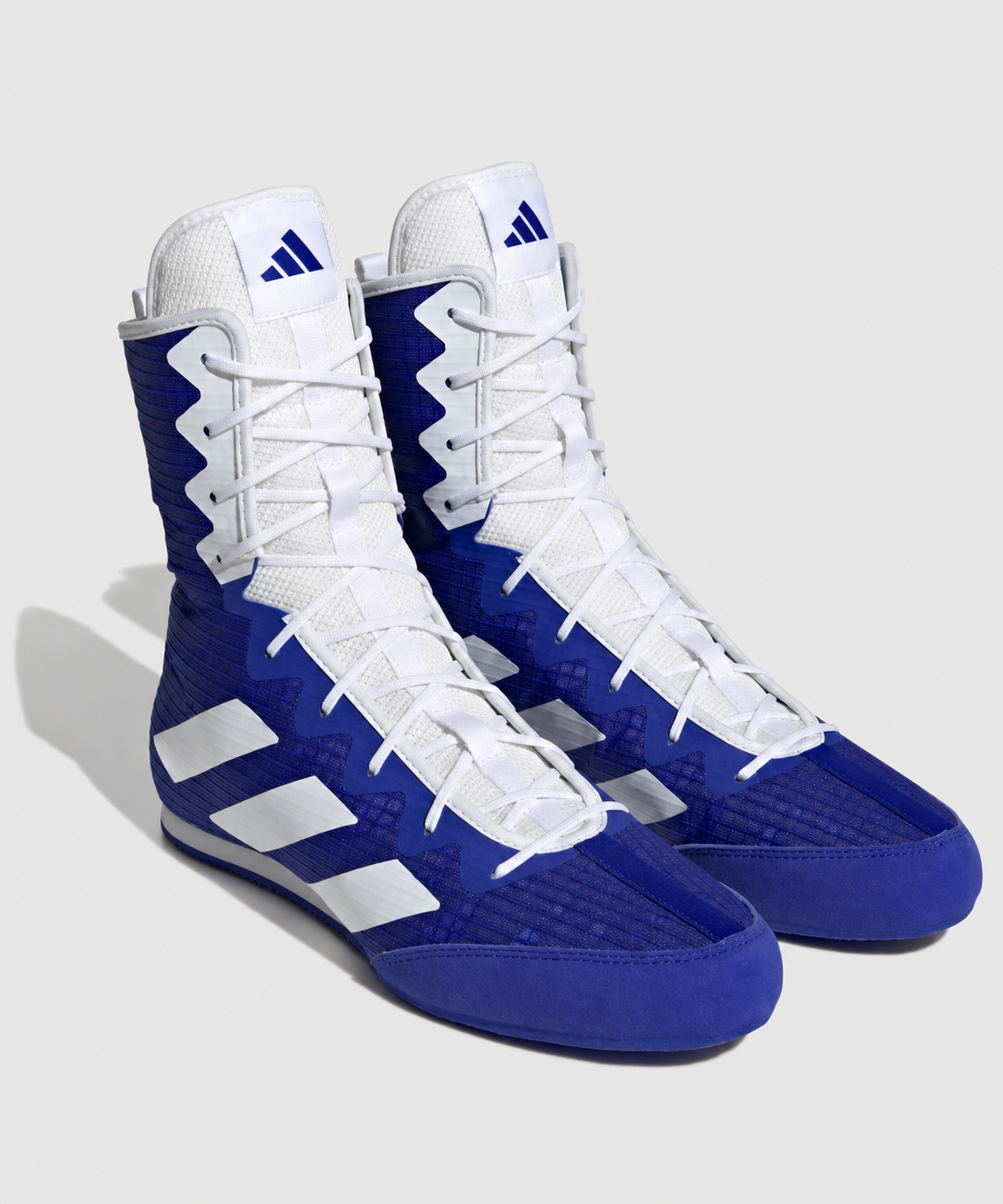 Adidas Box Hog 4 Boxschuhe - Blau/Weiß