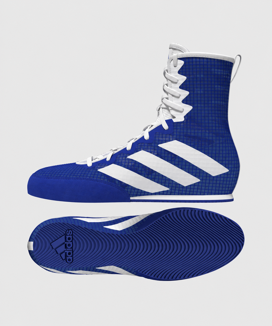 Adidas Box Hog 4 Boxschuhe - Blau/Weiß