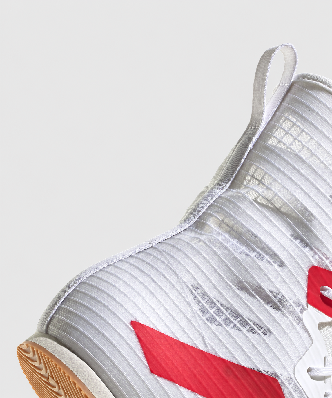 Chaussures de Boxe Adidas Box Hog 4 - Blanc/Rouge