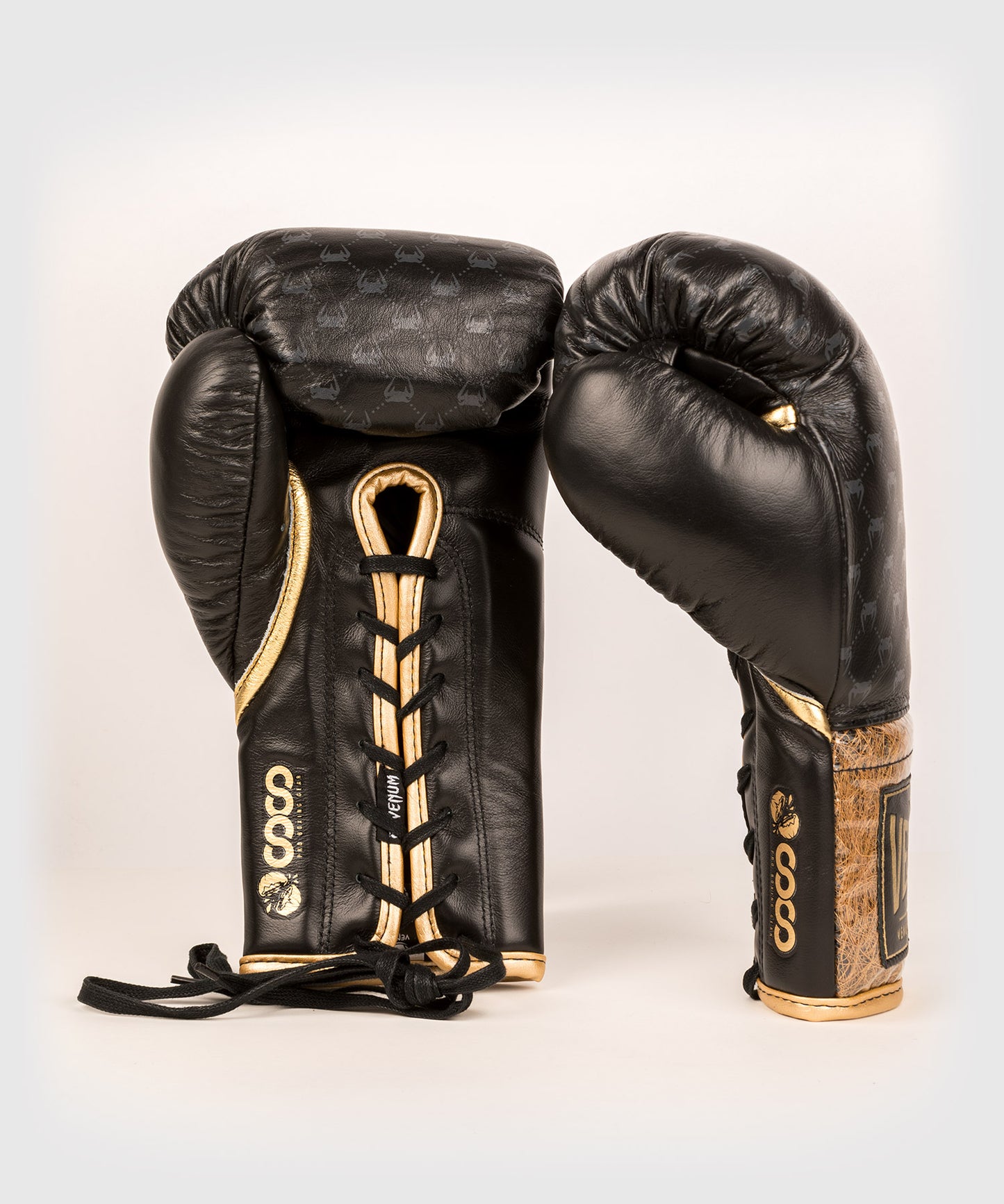 Gants de Boxe Pro avec Lacets Venum Coco Monogram - Noir Intense