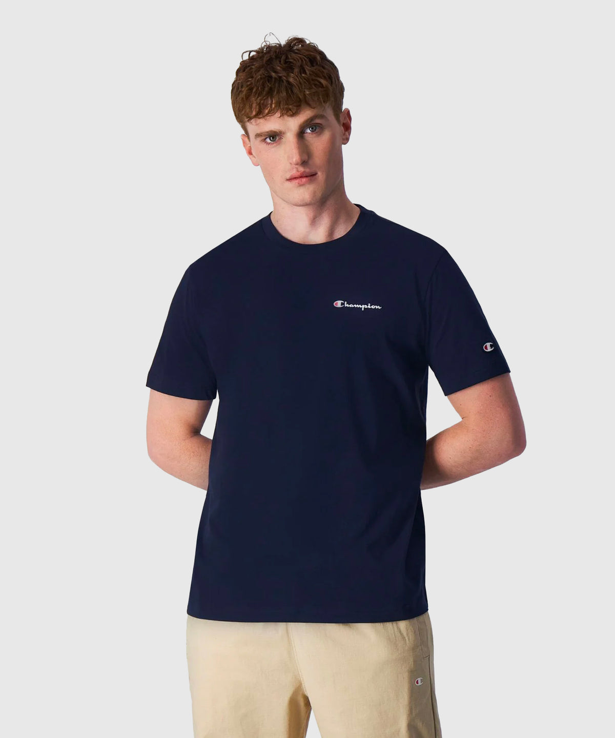 Champion Legacy Camiseta Pequeño Logo – Azul Marino