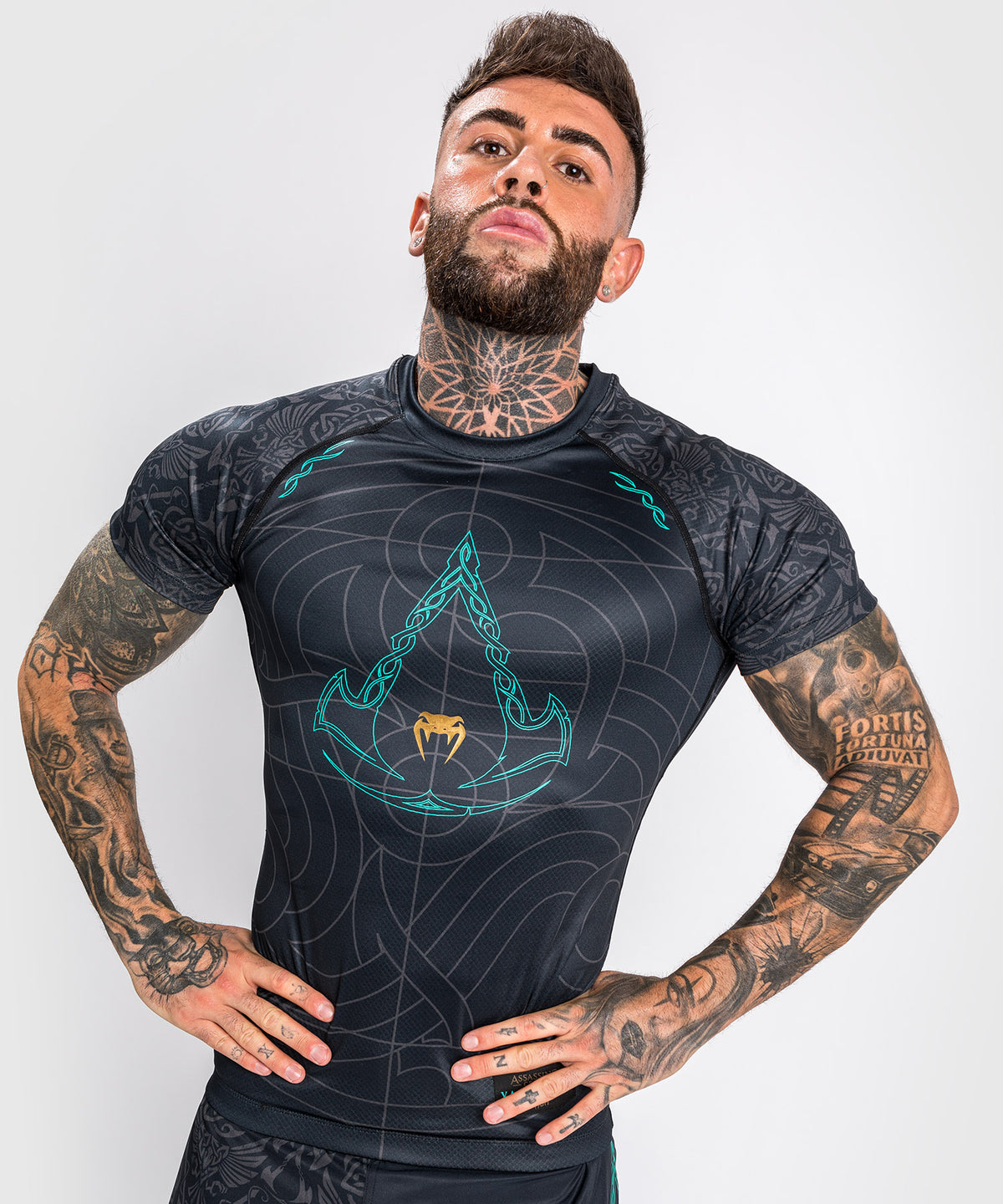 Rashguard Venum Assassin's Creed Reloaded - Mangas cortas - Negro