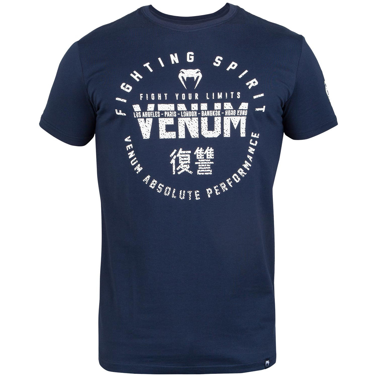 Camiseta Venum Mangas cortas - Azul Marino/Blanco