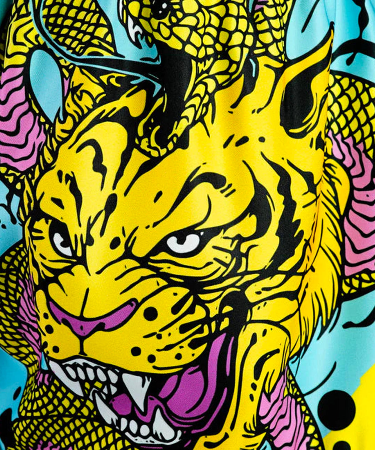 Tuff Tiger And Python Pantalones de Muay Thai - Azul Claro