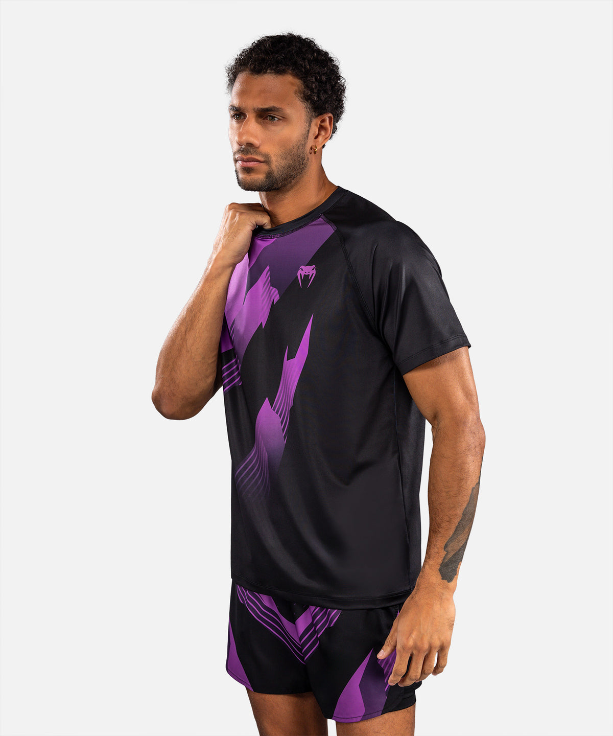 Venum No-Gi 6.0 Dry Tech T-Shirt - Black/Purple