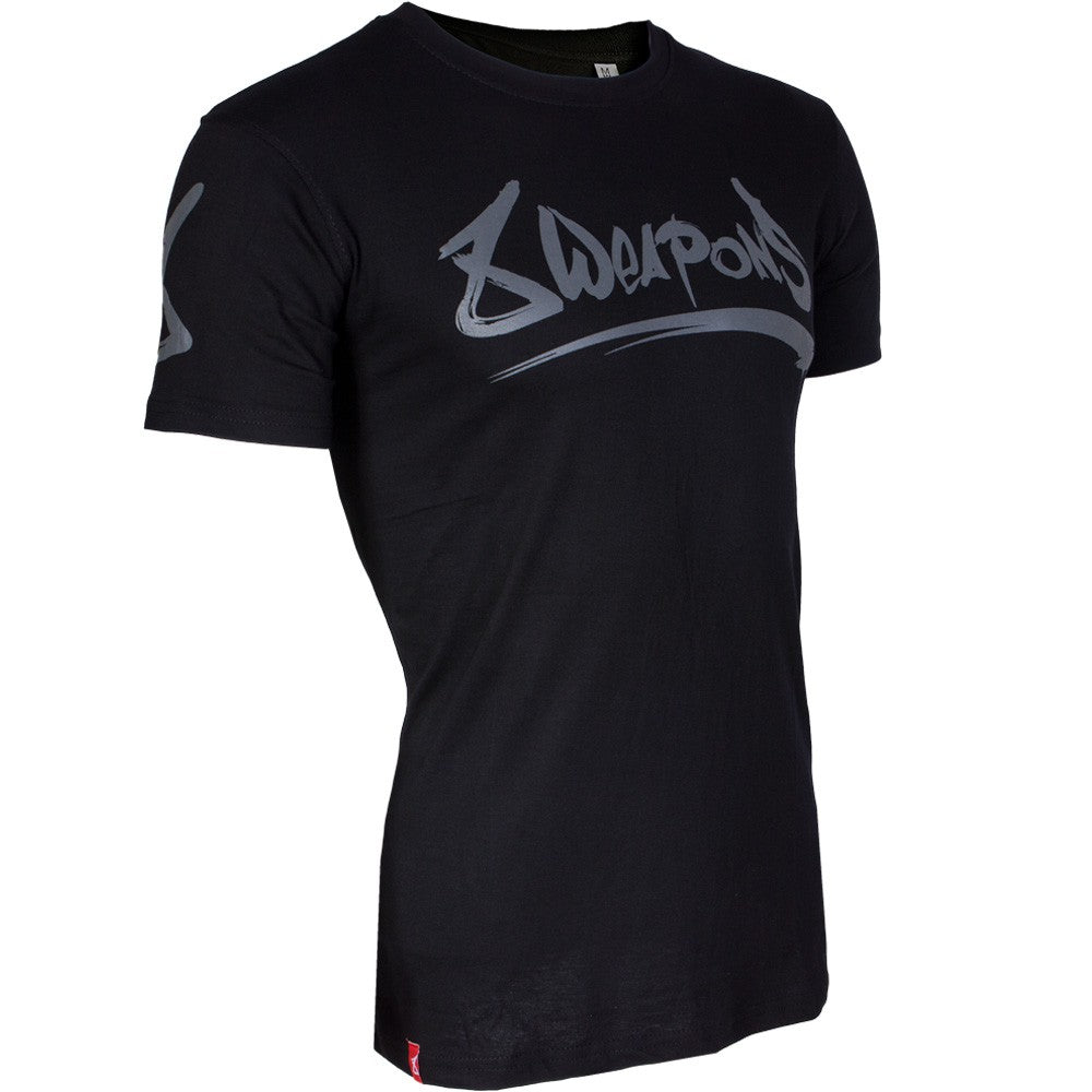T-shirt 8 Weapons Unlimited Grey - Noir