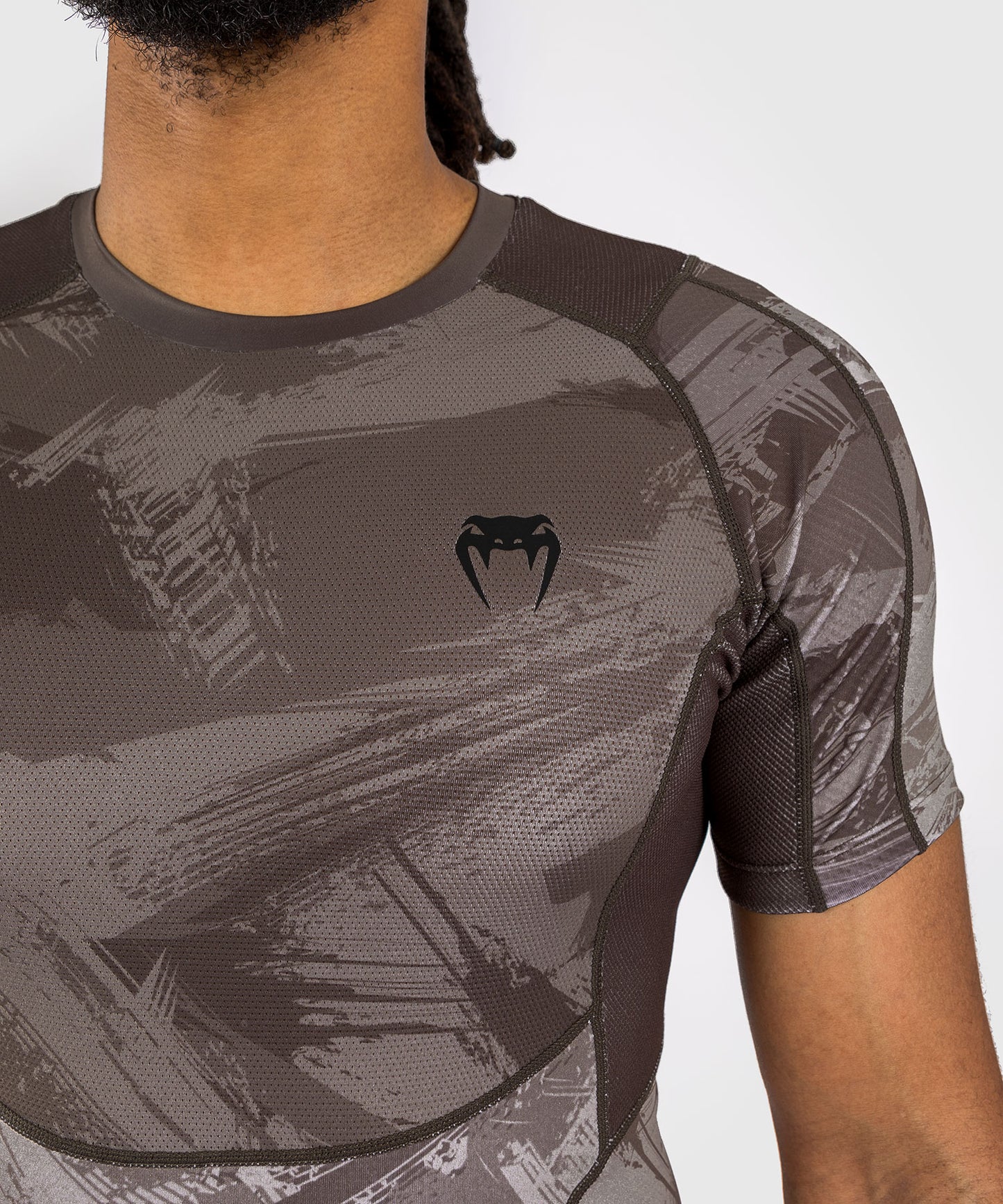 Venum Electron 3.0 Kurzärmeliger Rashguard - Sand