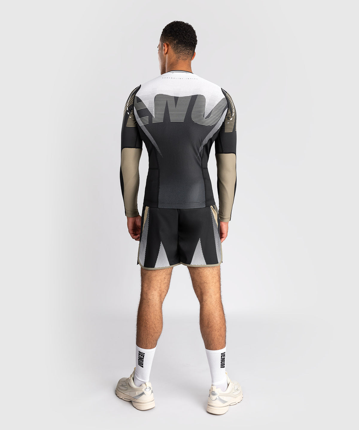 Venum Adrenaline Rashguard Manga Larga – Negro/Arena