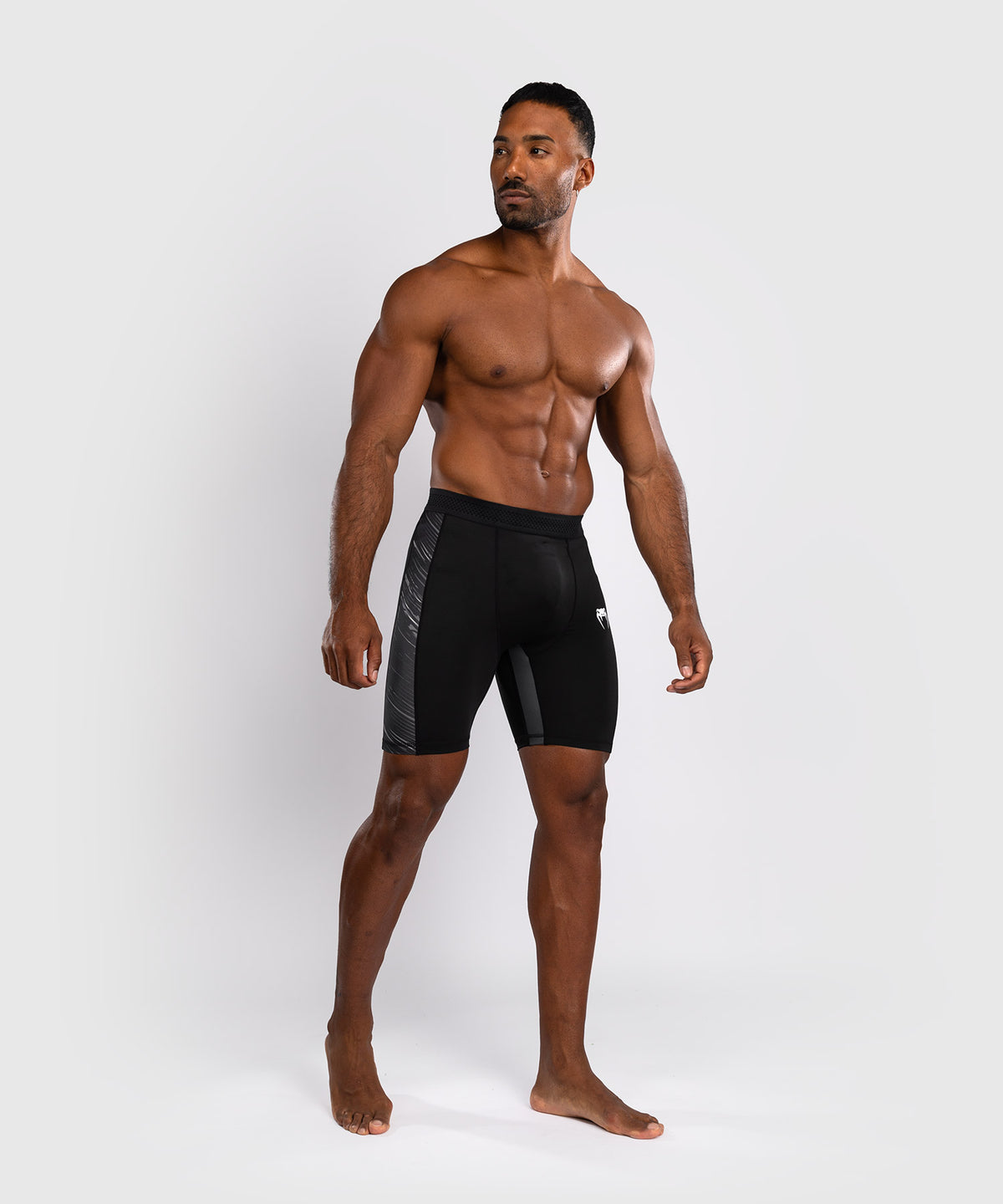 Venum Rapid Pantaloncini a compressione - Nero/Grigio Tempesta