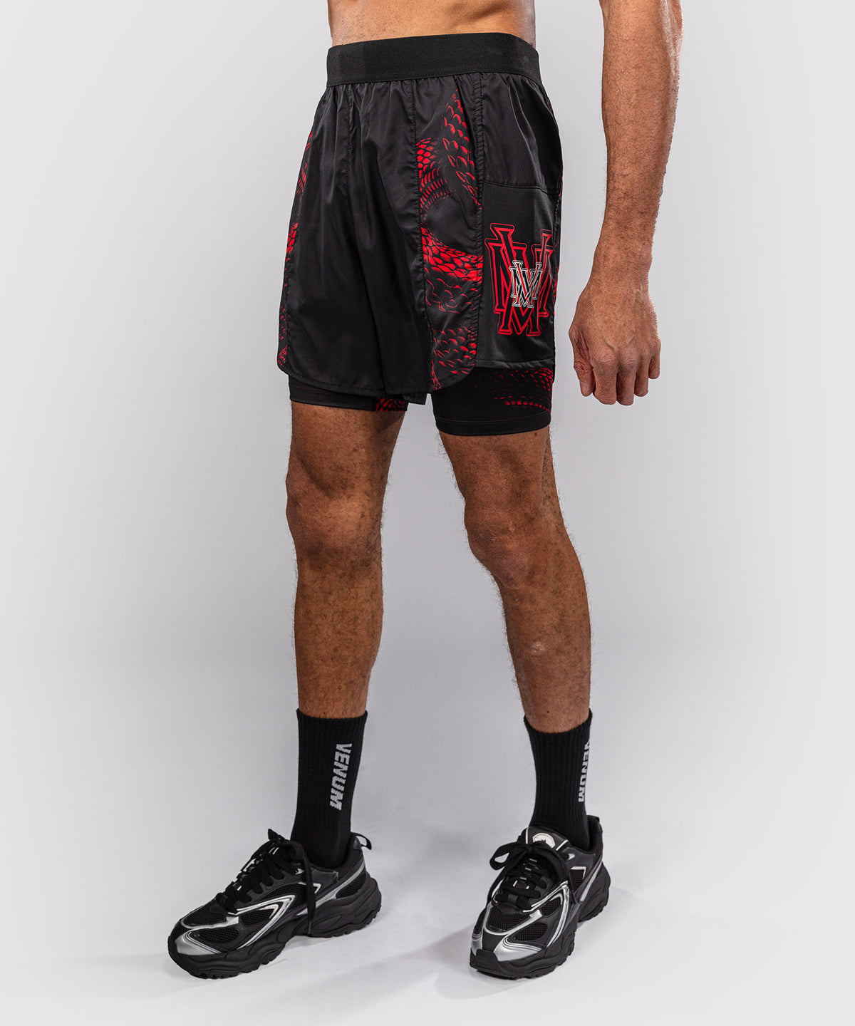 Short d’Entraînement Venum Matupa - Noir/Rouge/Argent