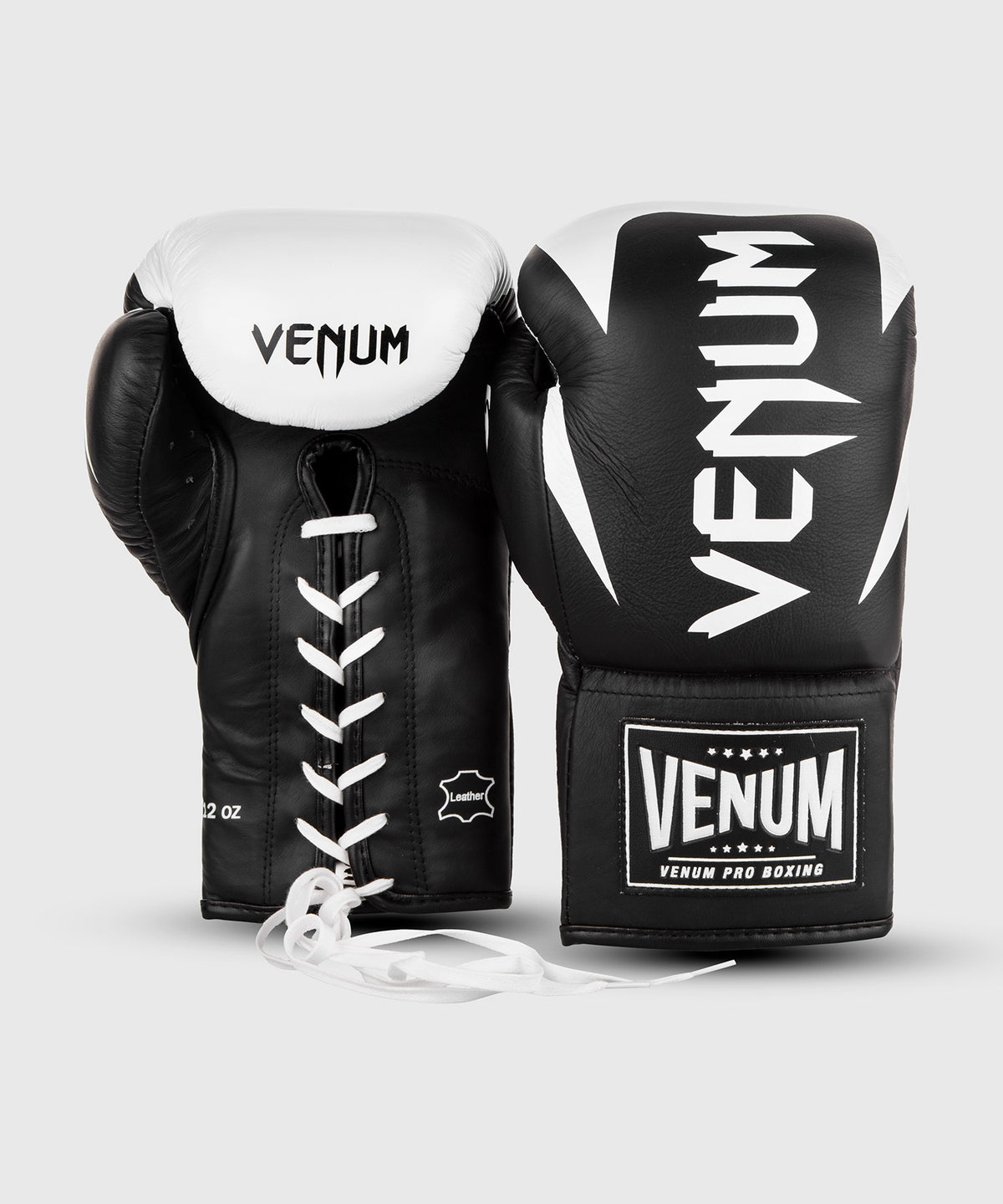 Guantoni da boxe Venum Hammer Pro con lacci - Nero/Bianco