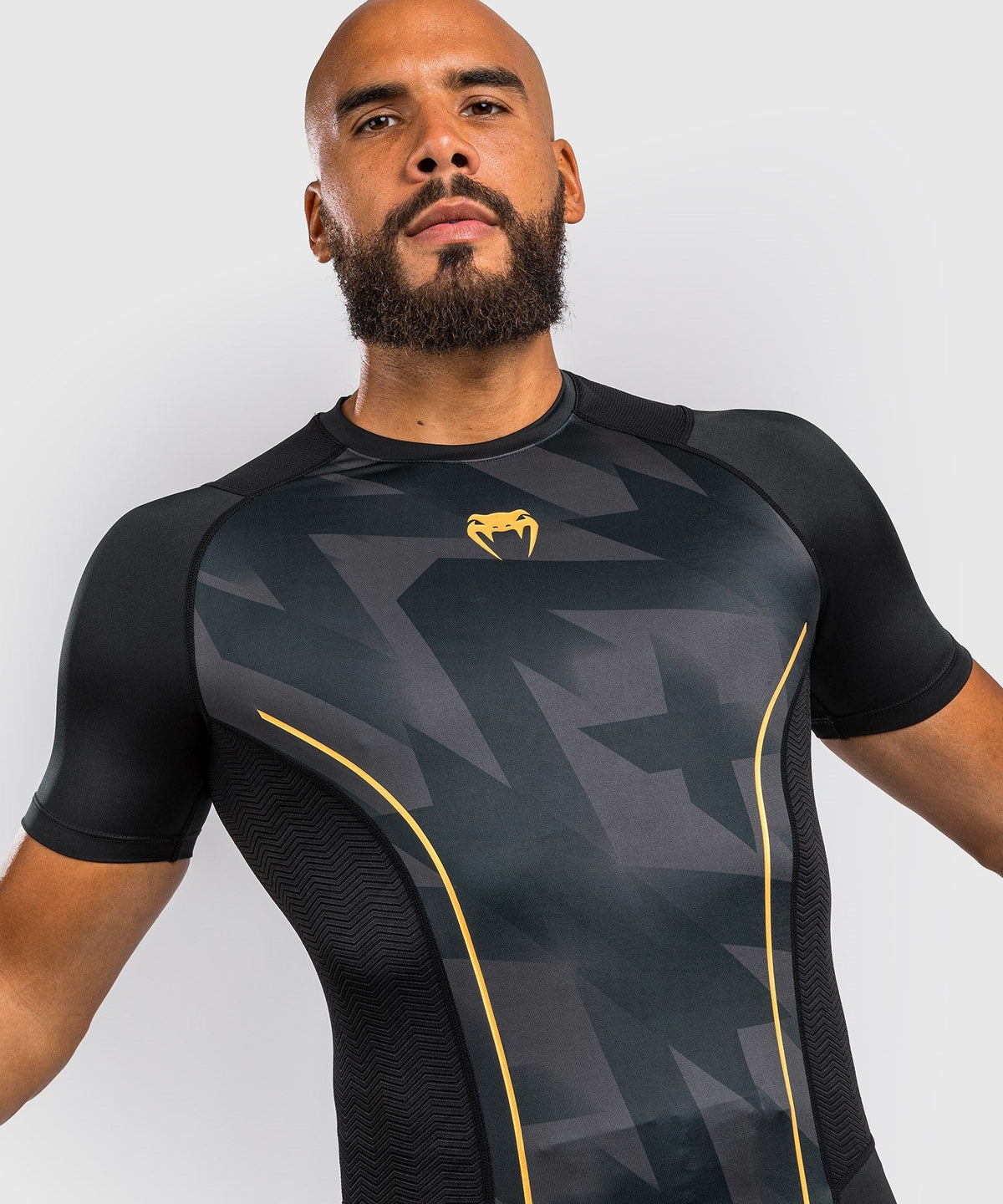 Venum Razor Rashguard - Kurzarm - Schwarz/Gold