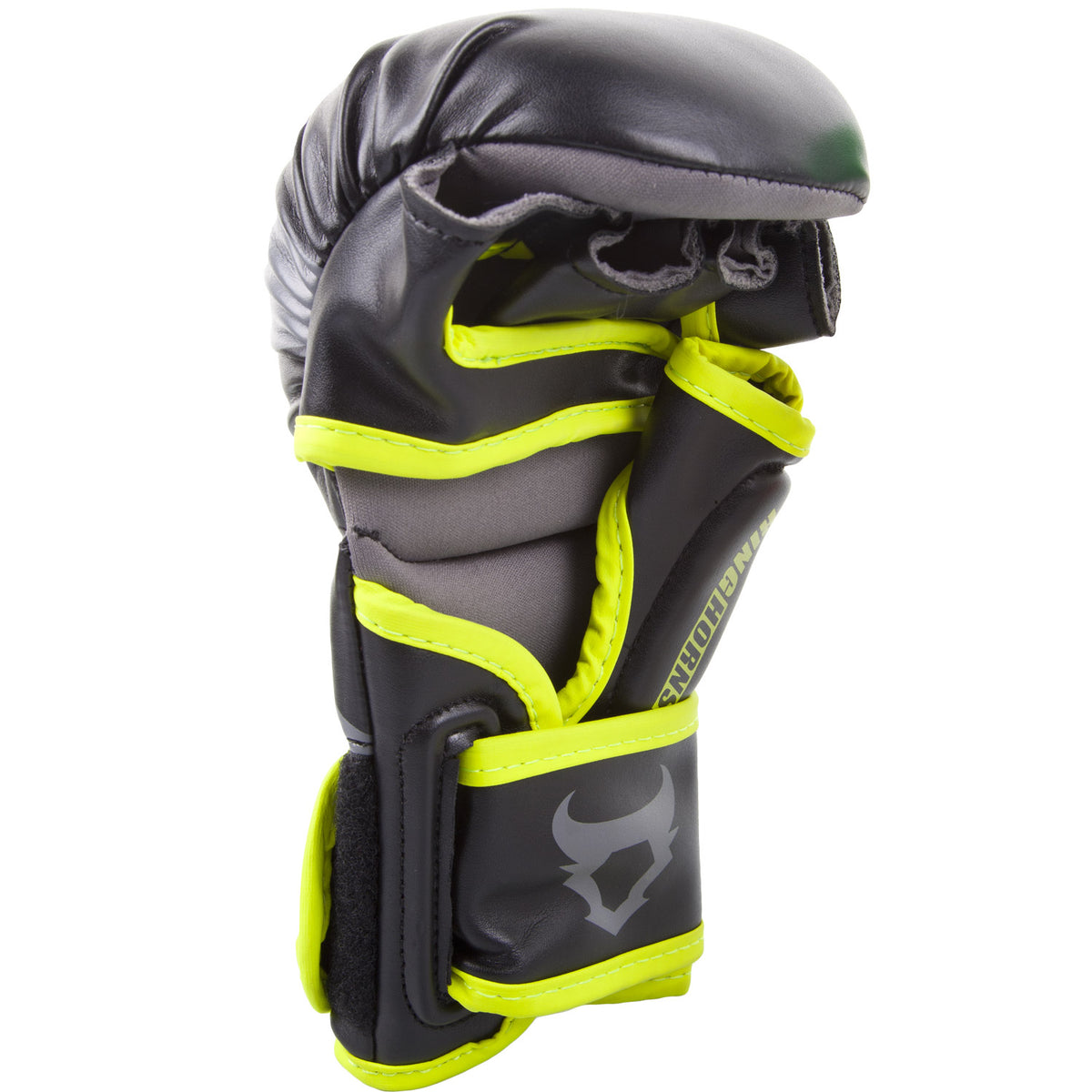 Gants de sparring Ringhorns Charger - Noir/Jaune Fluo
