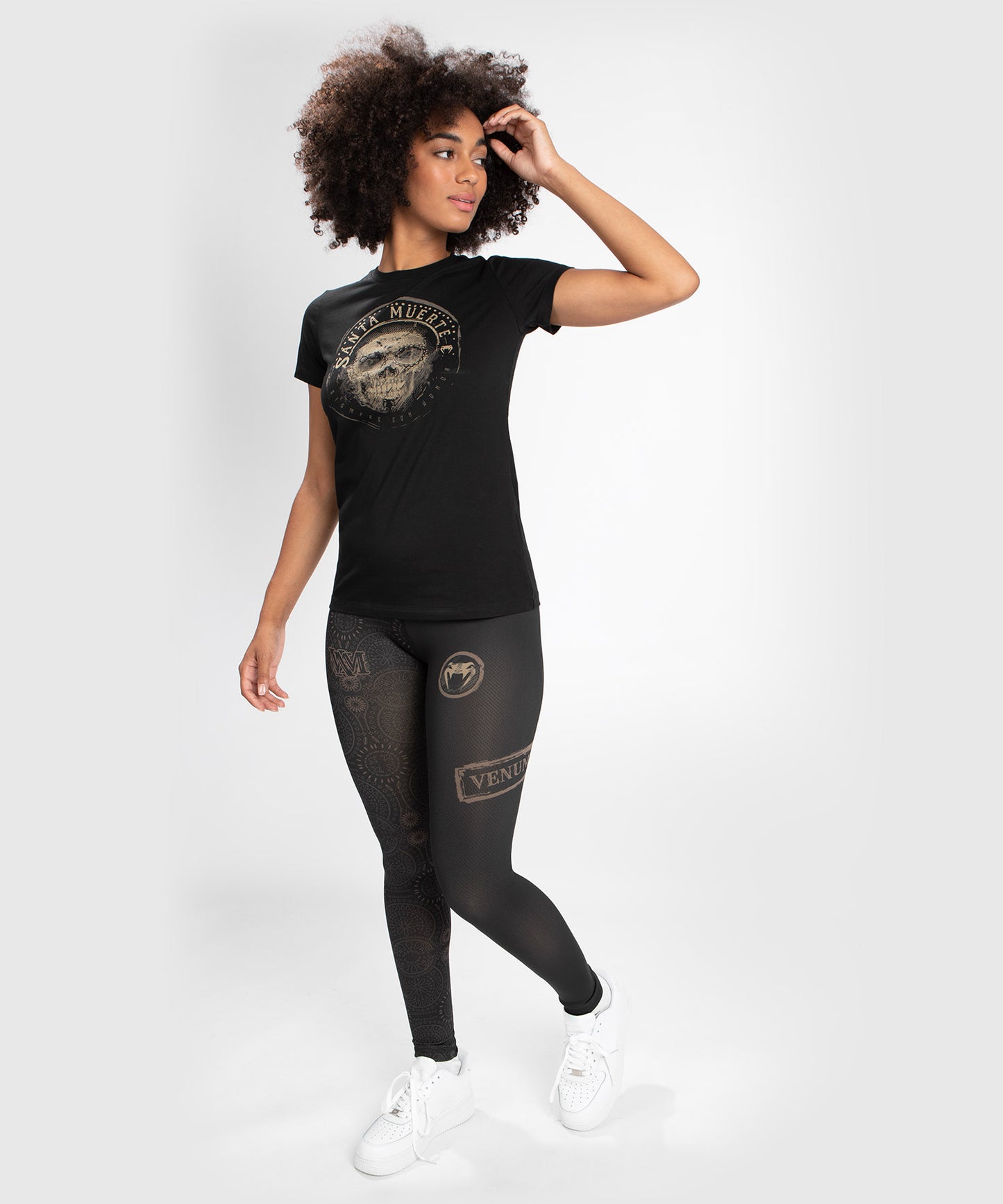 Camiseta de tirantes Venum Santa Muerte Dark Side para mujer - Negro/Marrón