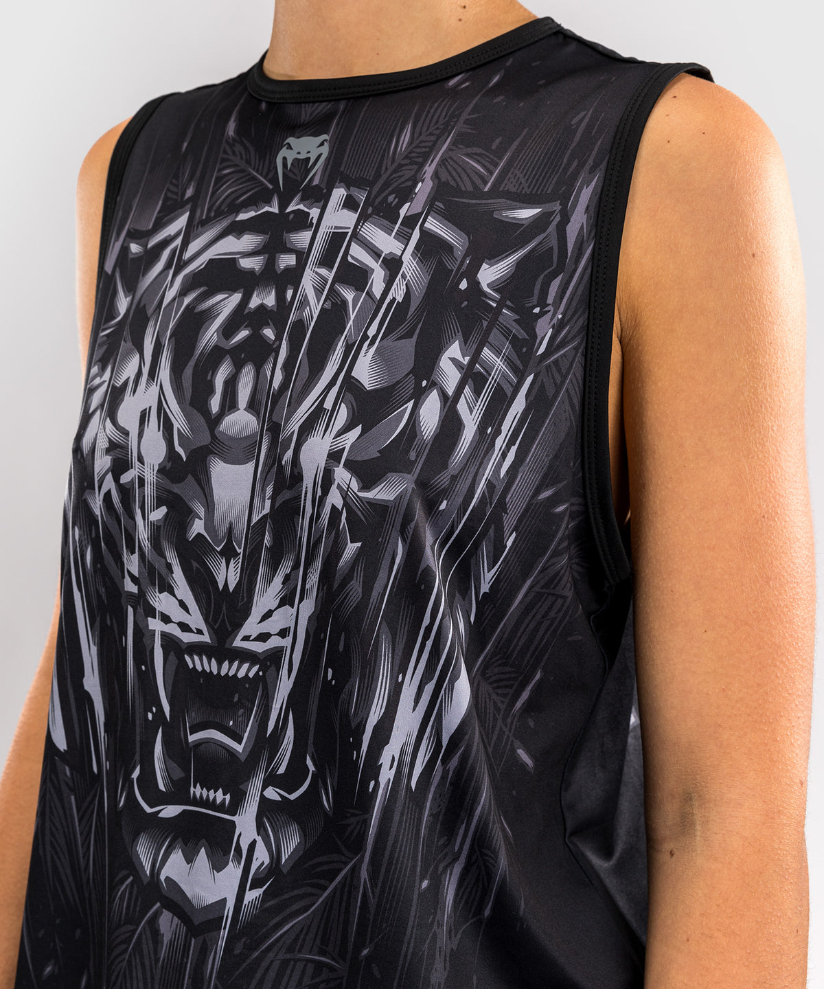 Venum Tiger Top Donna - Nero/Argento