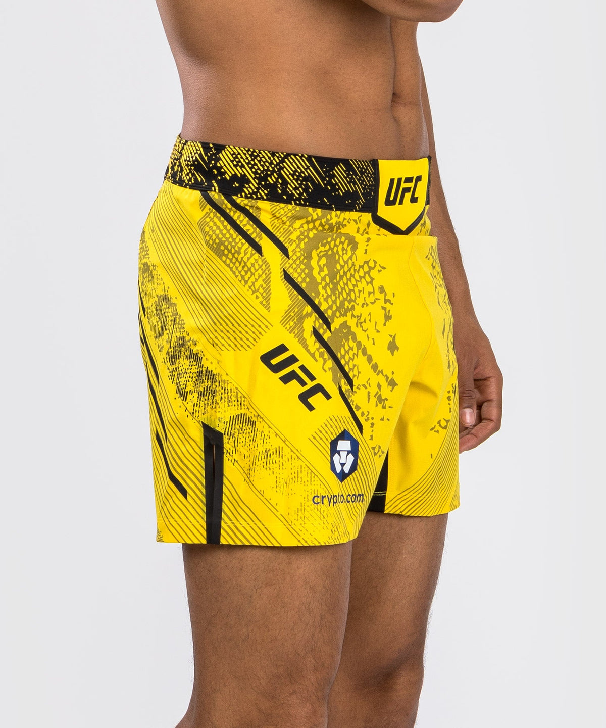 UFC Men's Adrenaline by Venum Authentic Fight Night Short - Yellow