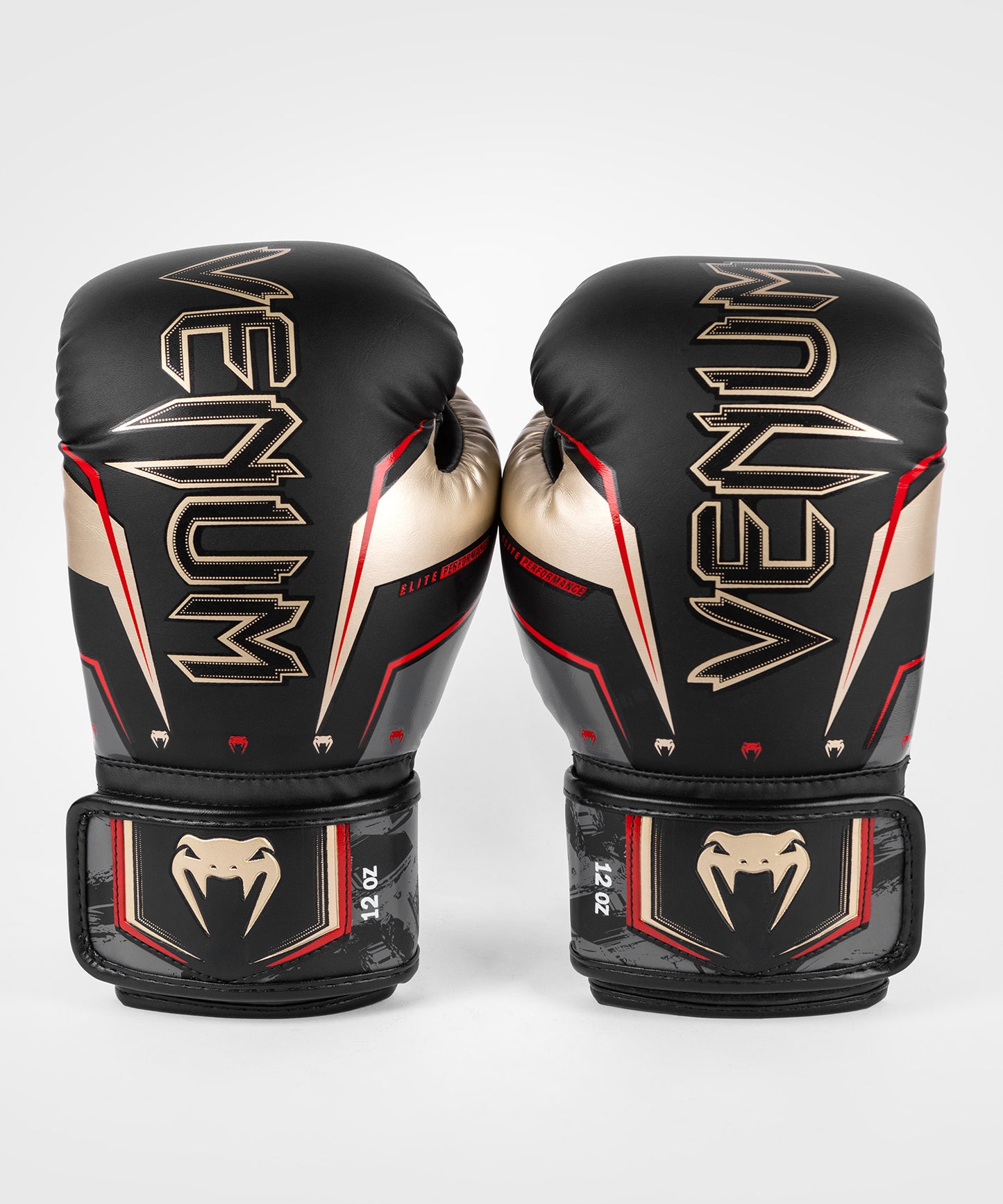 Venum Elite Evo Boxhandschuhe - Schwarz/Gold/Rot