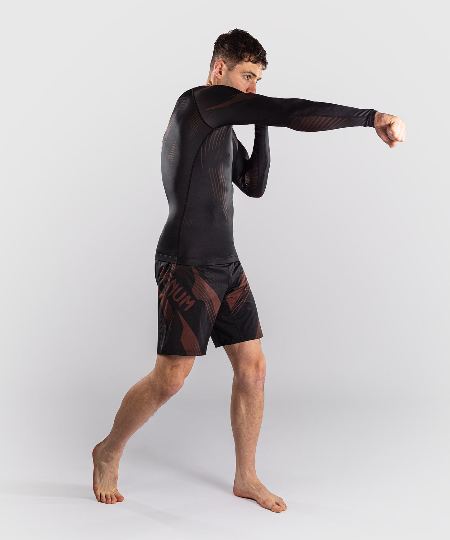 Rashguard à Manches Longues Venum No-Gi 6.0 - Noir/Marron