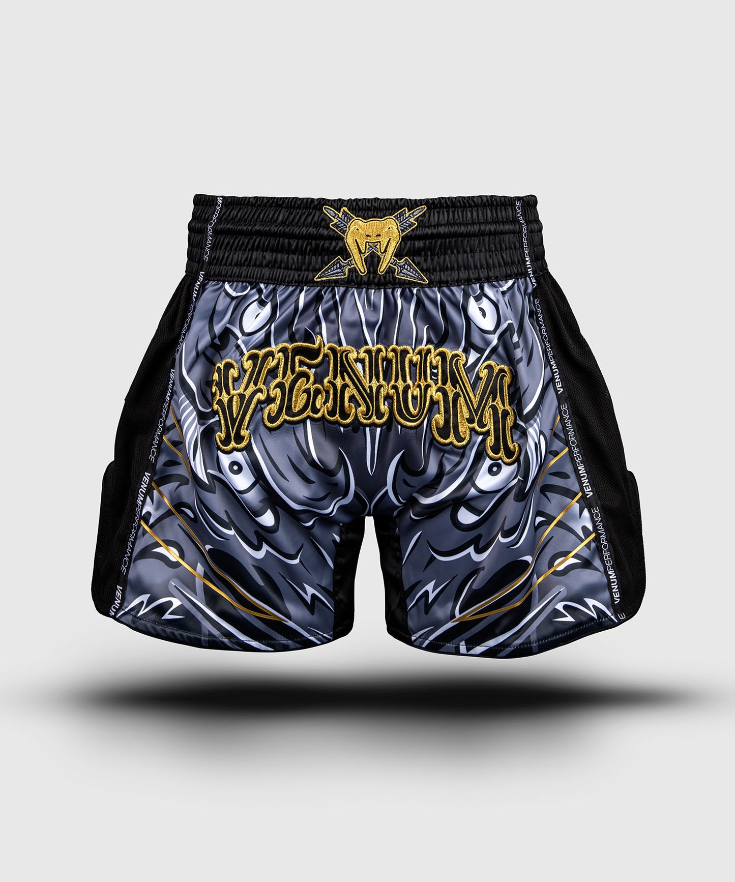 Venum Wolf Atak Pantaloncini Muay Thaï – Nero/Grigio