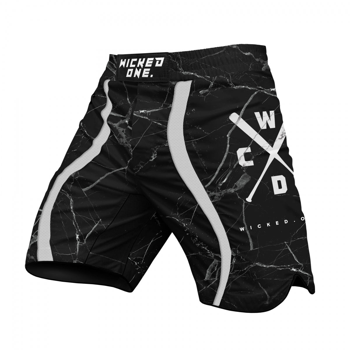 Short de MMA Wicked One Broken - Noir/blanc