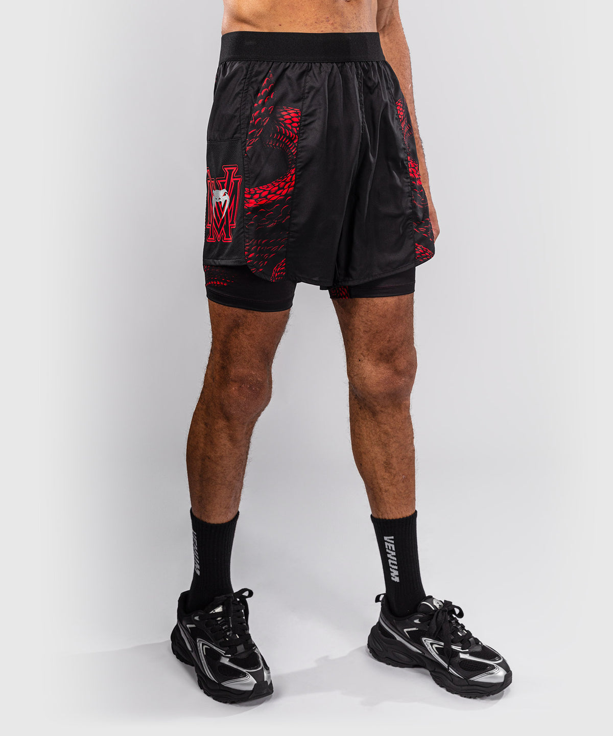 Short d’Entraînement Venum Matupa - Noir/Rouge/Argent