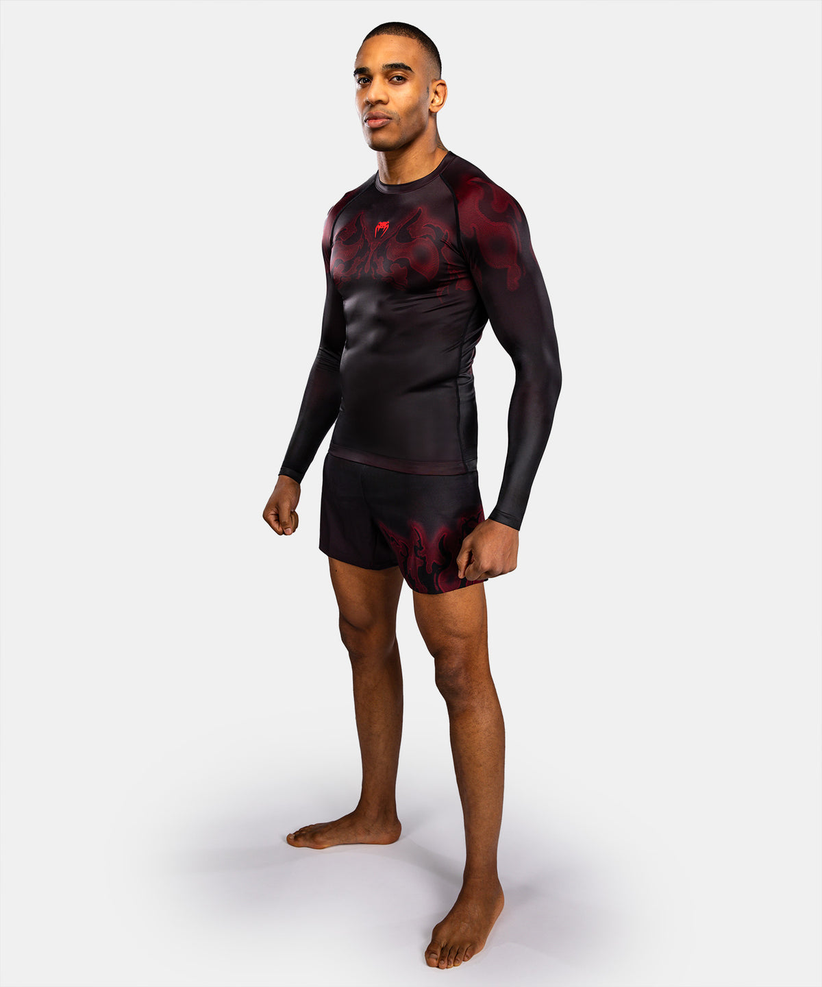 Venum Spectre Rashguard a Maniche Lunghe – Nero/Rosso