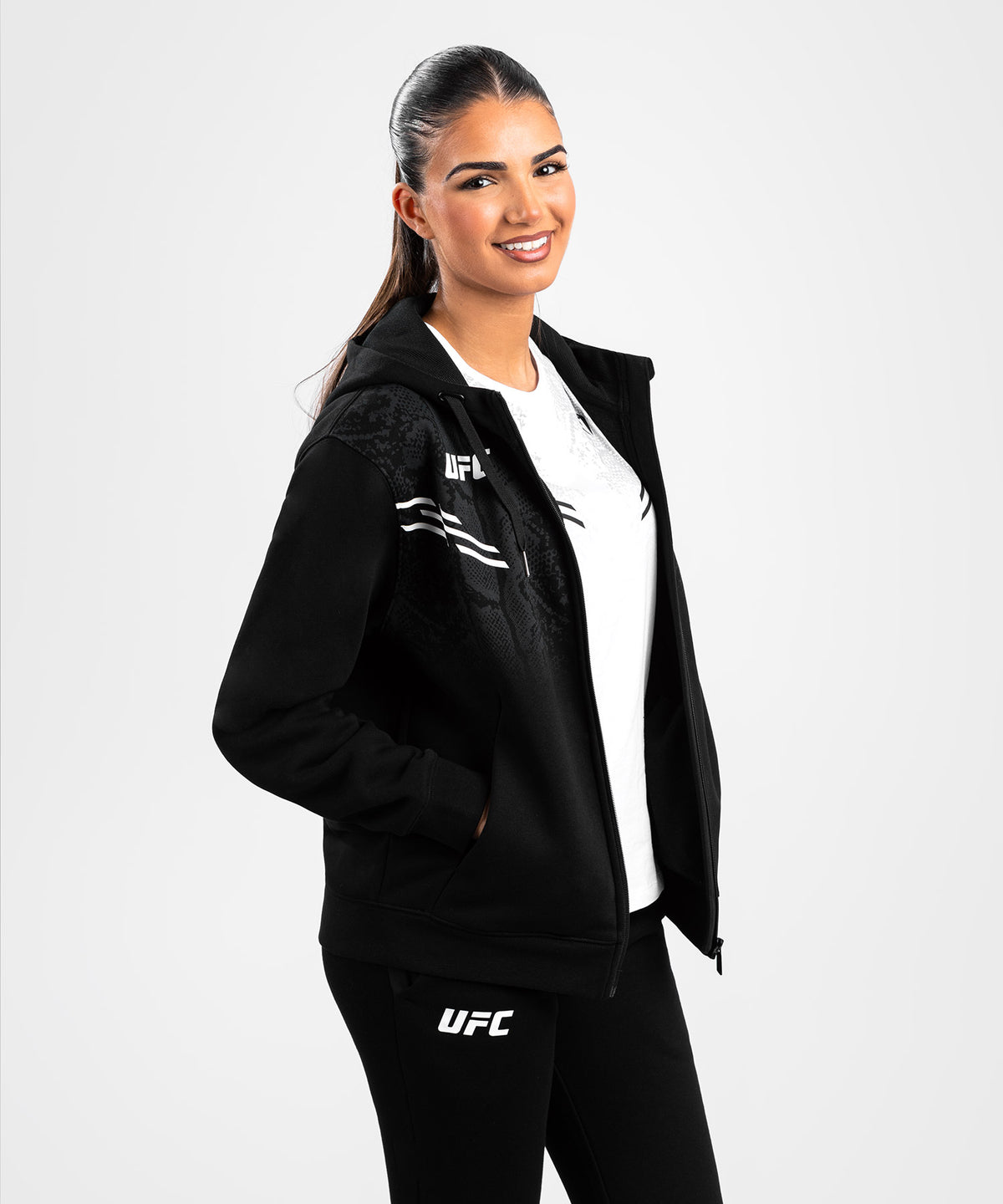 UFC Adrenaline by Venum Replica Women’s Zip Hoodie - Black