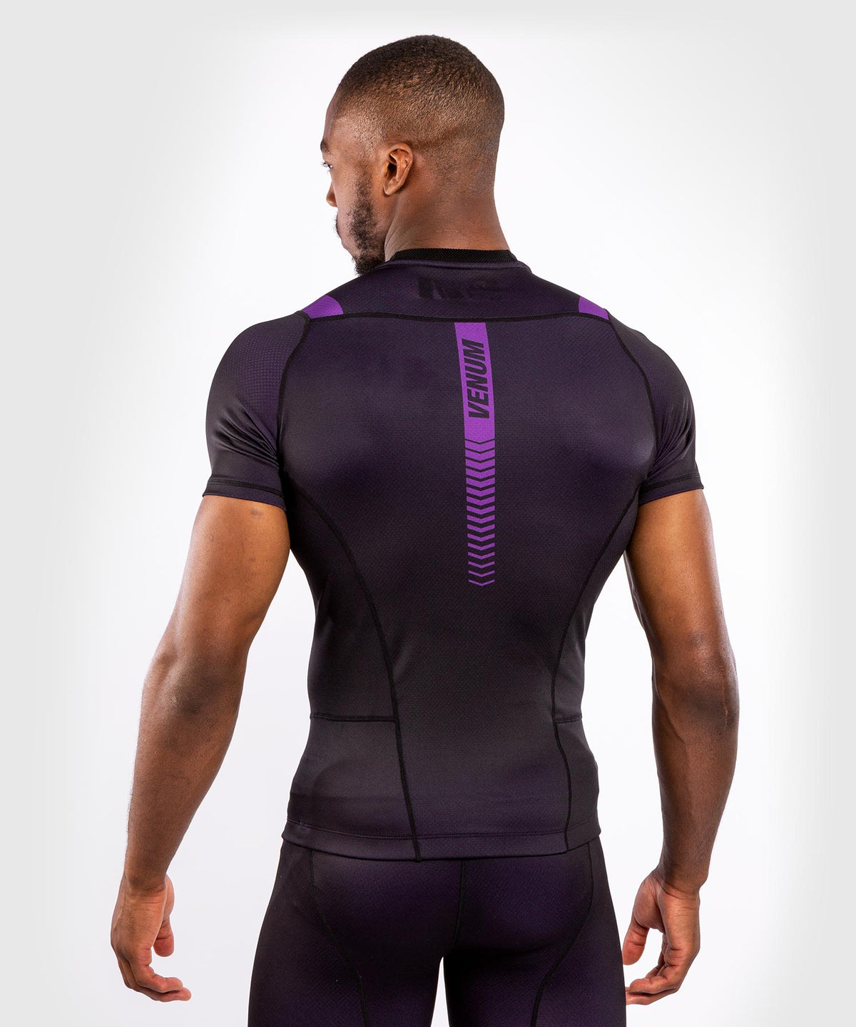 T-shirt de Compression Venum NoGi 3.0 - Manches Courtes - Noir/Violet
