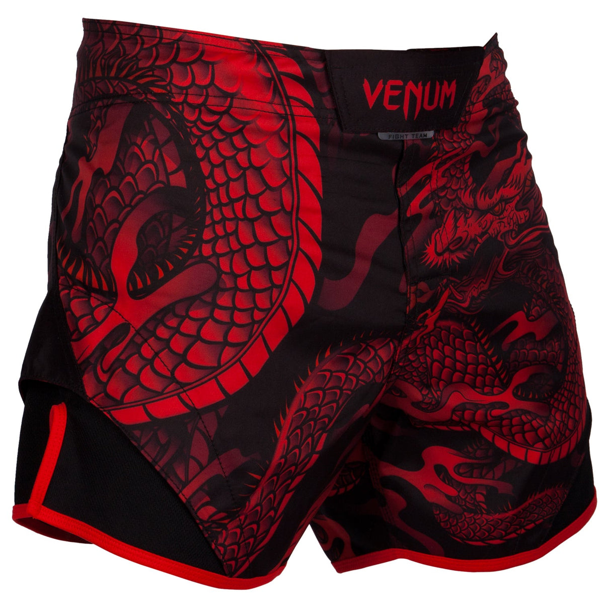 Venum Dragon's Flight kurze Fightshorts - Schwarz/Rot