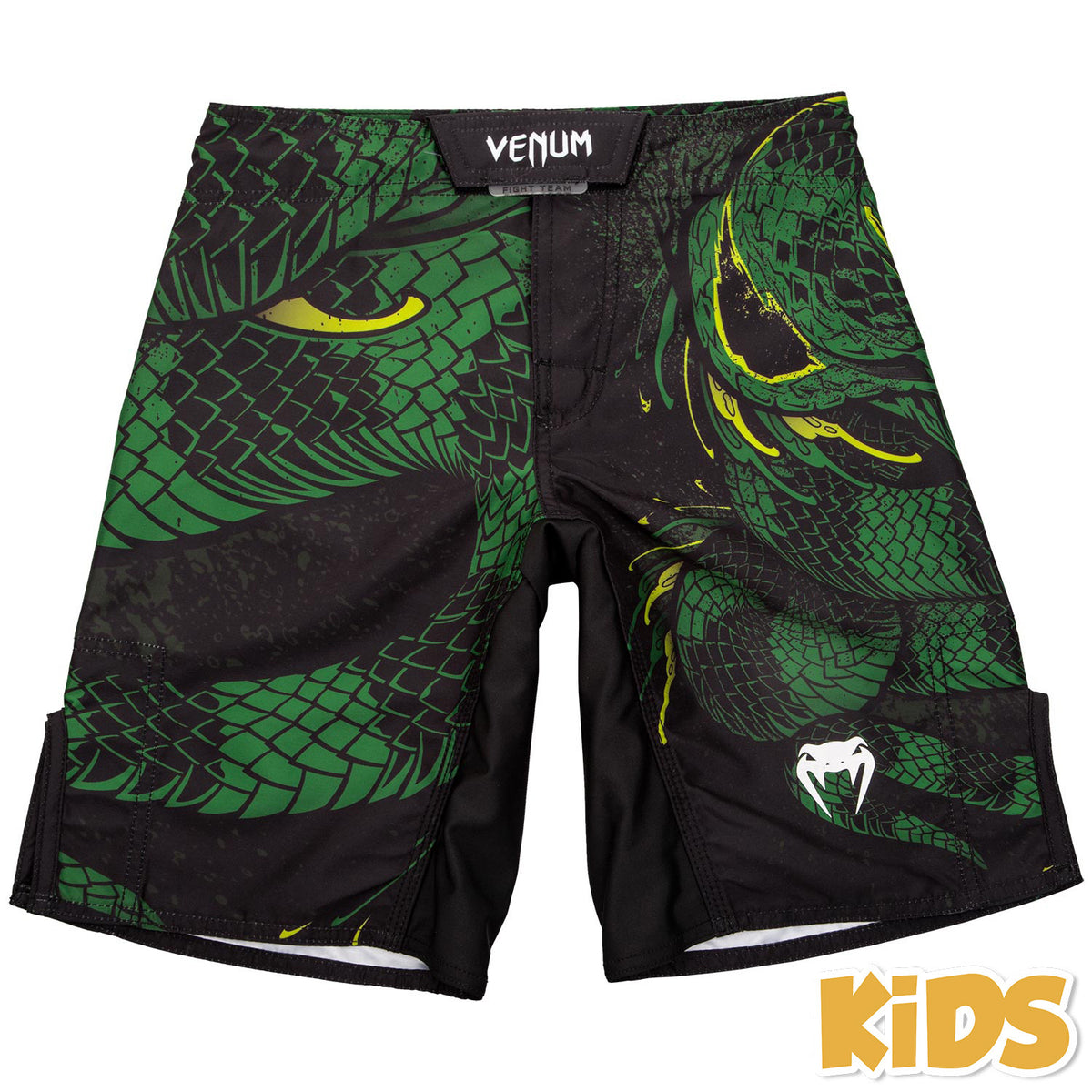Fightshort enfant Venum Green Viper Kids - Noir/Vert