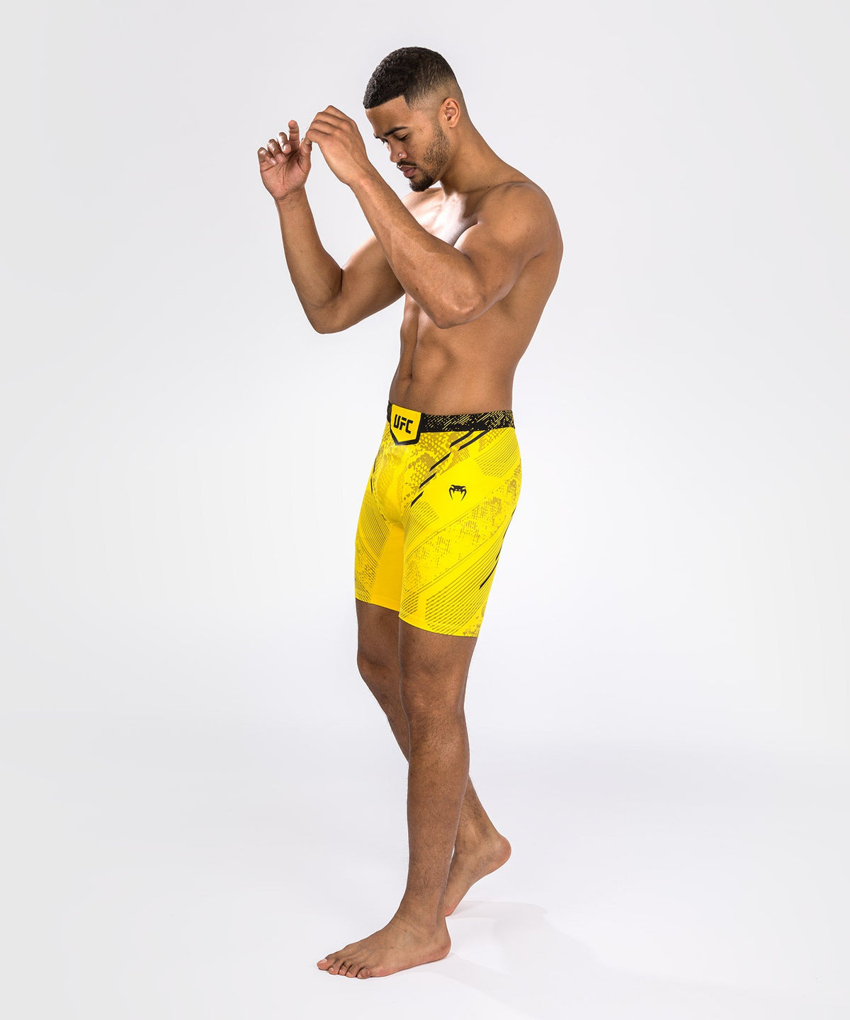 Short de compression pour Hommes UFC Adrenaline by Venum Authentic Fight Night - Jaune