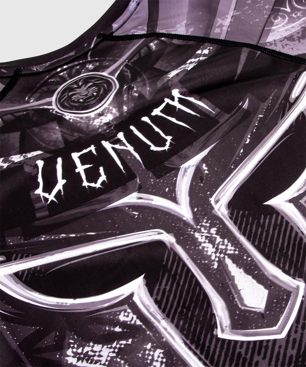 Venum Gladiator 3.0 Rashguard a maniche corte - Nera/Bianco