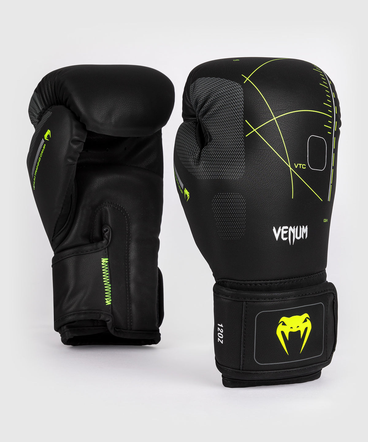 Venum Training Camp 4.0 Guantes de boxeo - Negro/Verde neón