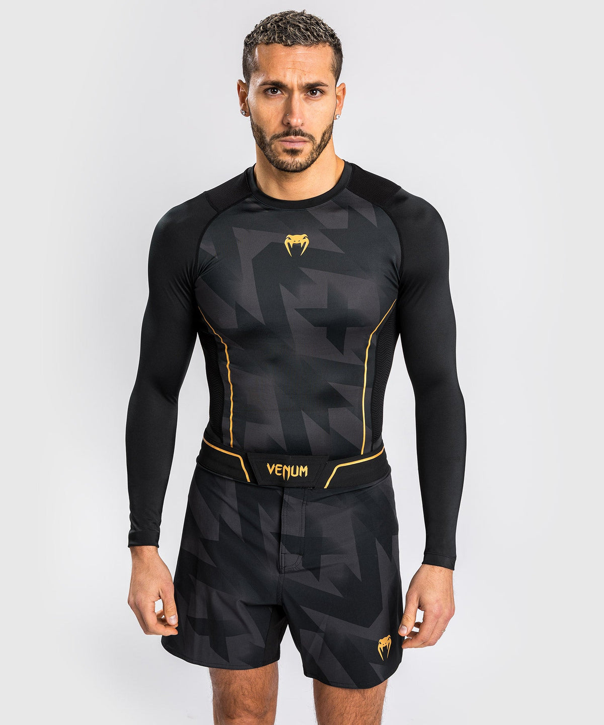 Venum Razor Rashguard - Langarm - Schwarz/Gold