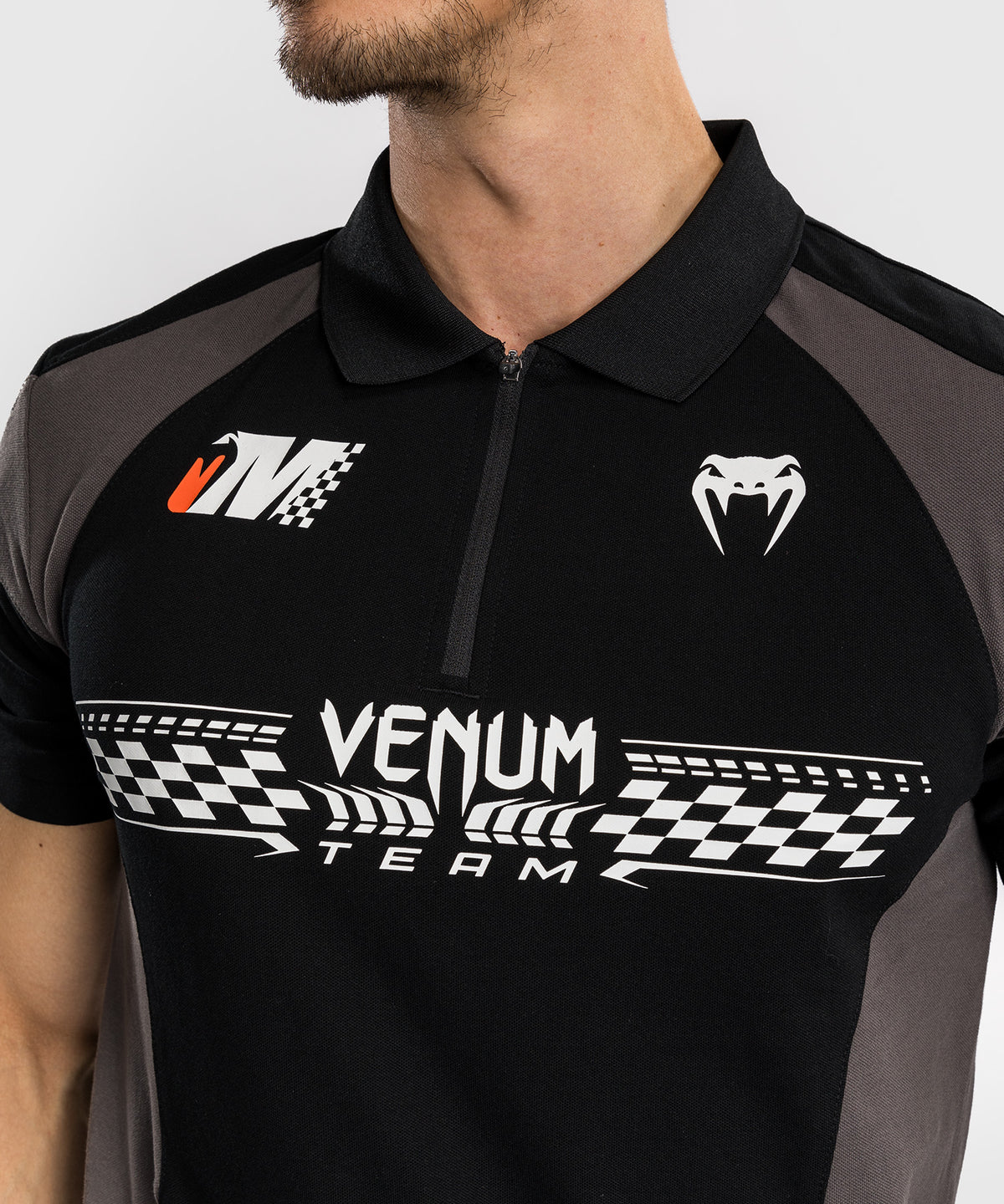 Polo en Coton Venum Motorsport - Noir Profond