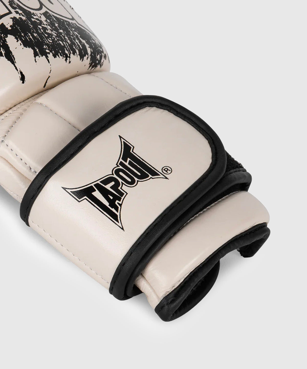 Tapout Ruction MMA-Sparring-Handschuhe - Ecru/Schwarz