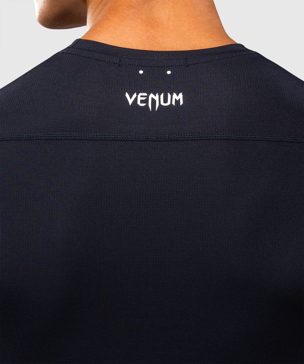 Rashguard à Manches Courtes Venum G-Core - Bleu Marine/Blanc