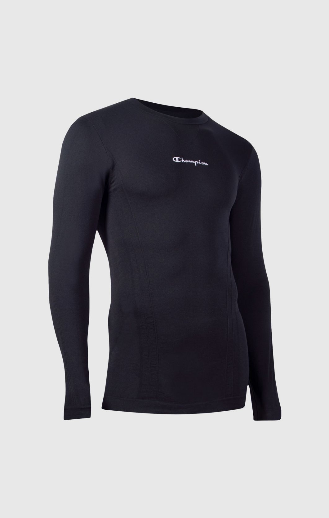 Champion Seamless T-shirt a Maniche Lunghe - Nero
