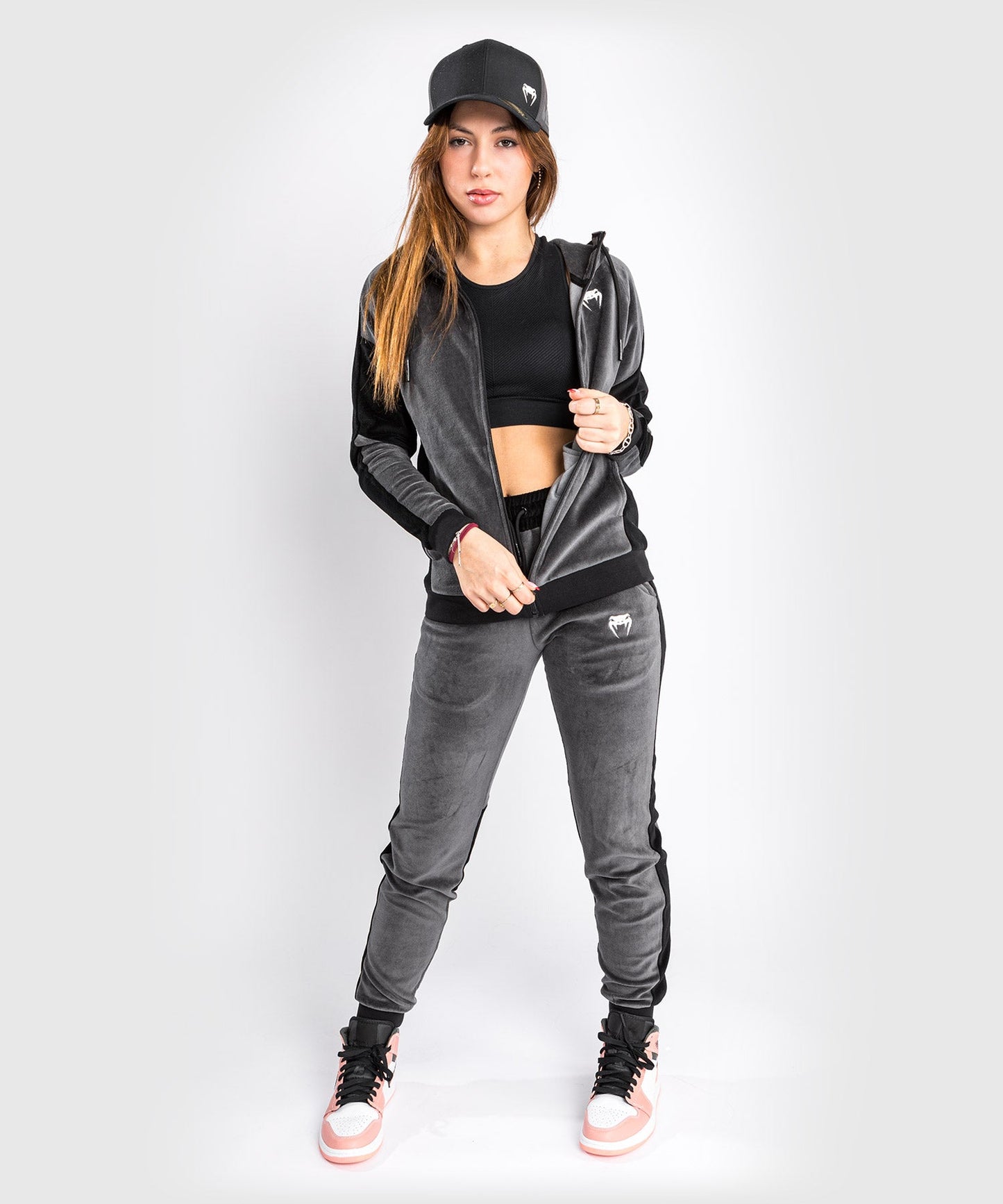 Venum Camoline 2.0 Velvet Joggers Pants - For Women - Grey Black