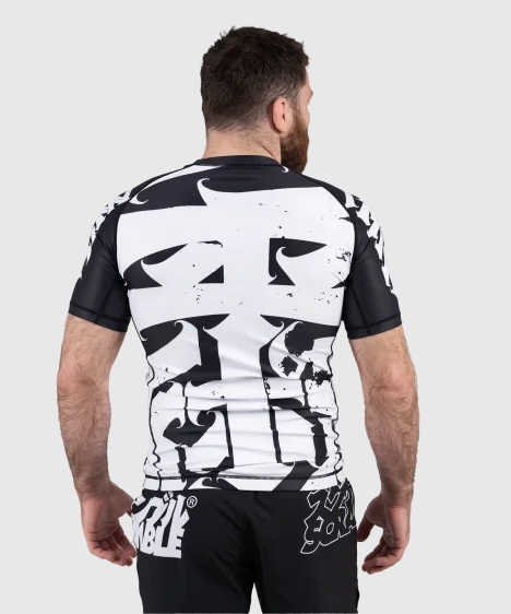 Scramble Hanzi Monochrome Rashguard - Schwarz/Weiß