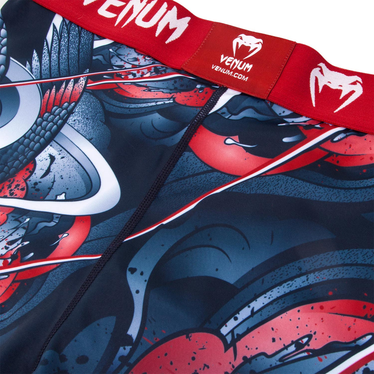 Venum Rooster Compression Short - Navy/Orange