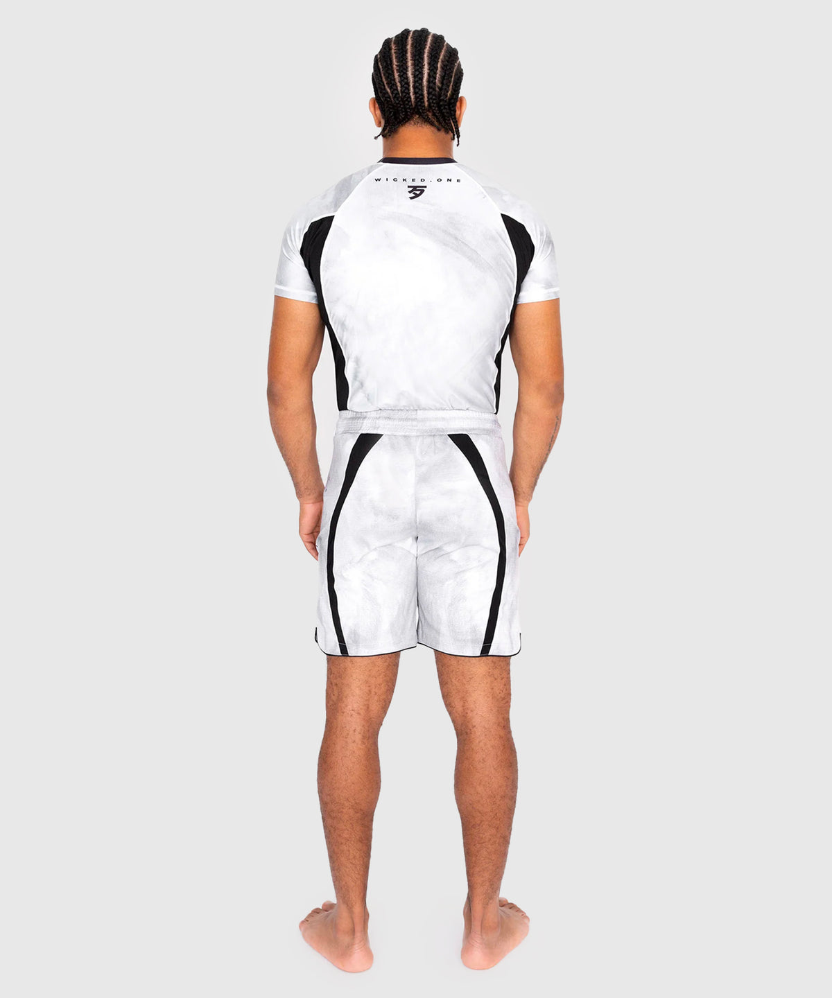 Short de MMA Wicked One Eager Contest - Blanc/Noir