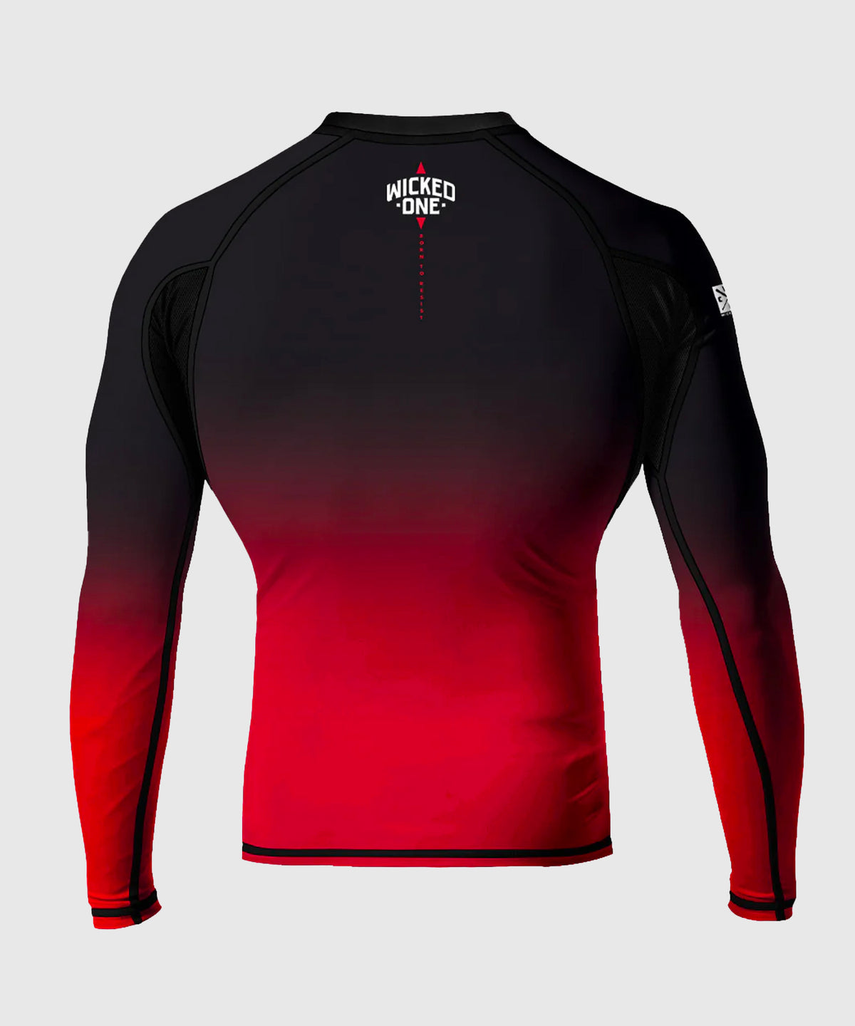 Wicked One Ghost Langarm-Rashguard - Schwarz/Rot