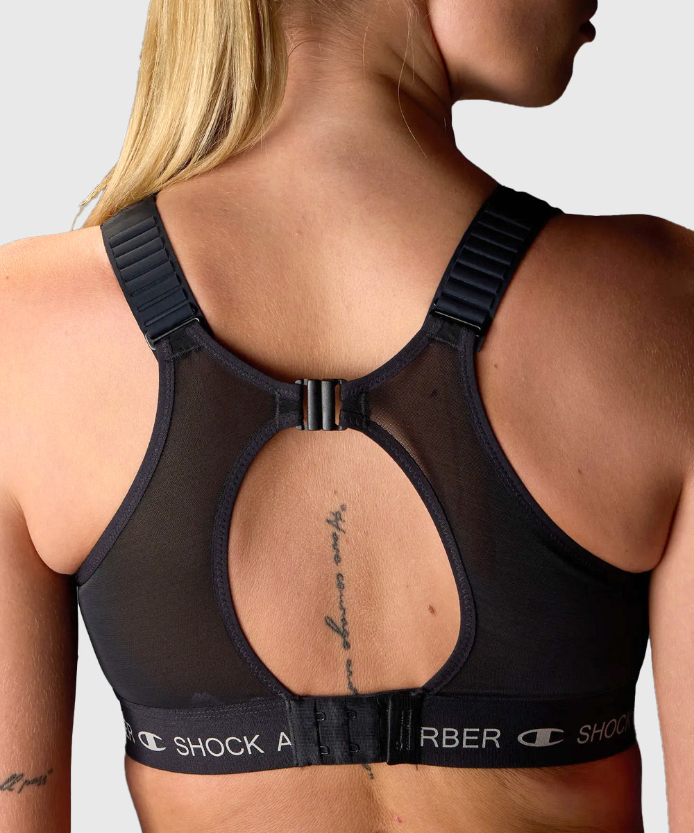 Champion Shock Absorber Ultimate Padded Run Sports Bra - Black