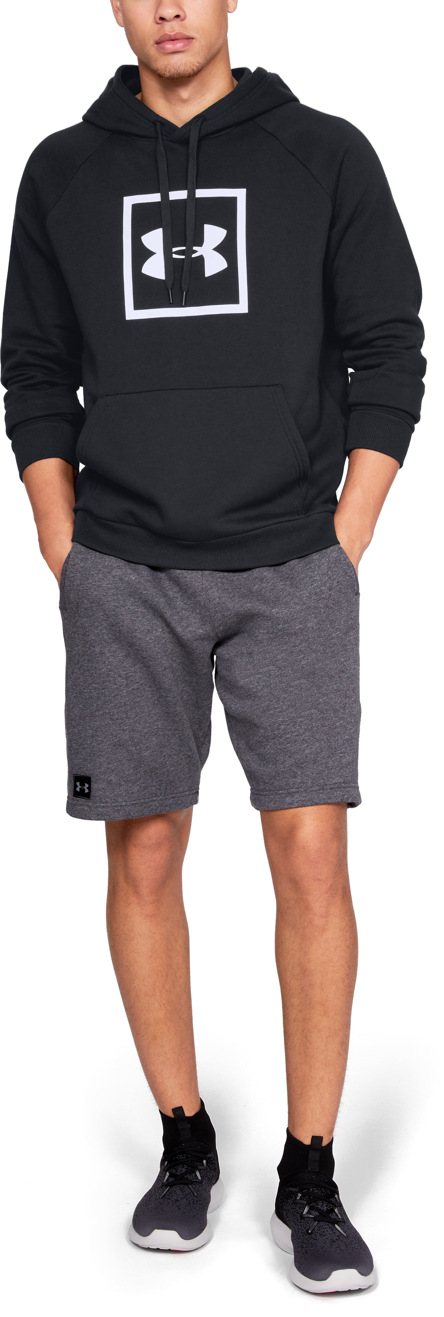 Sweat à capuche Under Armour Rival Fleece Logo - Noir